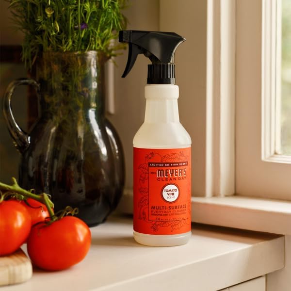 Mrs. MEYER'S CLEAN DAY Multi-Surface Everyday Cleaner Tomato Vine Scent 16 Fl Oz (Pack of 6)