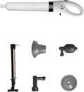 Declogger Toilet Drain Cleaner High Pressure Air Plunger with 3 Nozzles for Sink Bathtubs Pipe Clogs