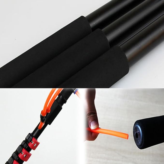 Window Washing Kit with Extension Pole Solar Panel Cleaning Kit Multi Angle Adjustable and Telescopic for Cleaning Photovoltaic and Solar Panels and Other Cleaning Activities.