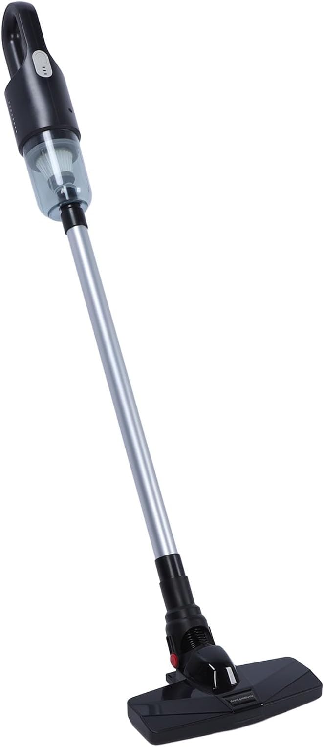 Focket Cordless Vacuum Cleaner Powerful Efficient 2 Gear Multifunctional Vacuum Cleaner for Hard Floors (Black)