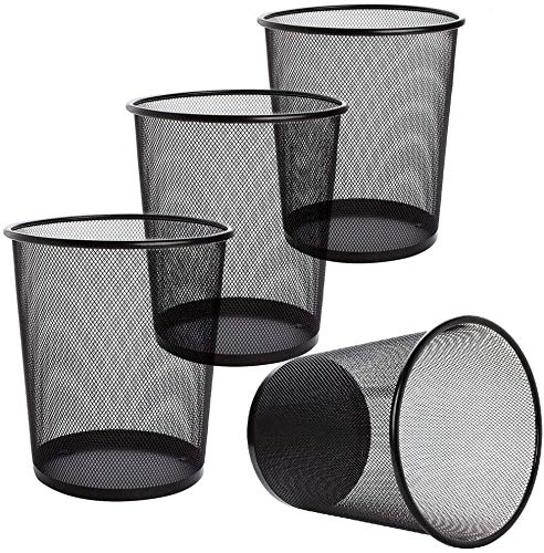 4 Pack of Trash can Waste Basket for Office