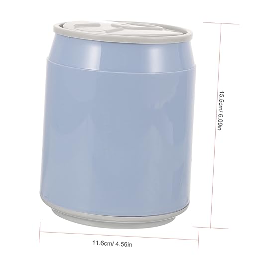 Cabilock 3pcs Mini Trash Can Lid Compact Desktop Wastebasket for Home Office Plastic Rubbish Bin Portable Tiny Trash Container for Indoor Use
