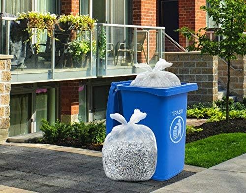 Tasker 95-96 Gallon Trash Bags (Value Pack 50 Bags w/Ties) Extra Large Heavy Duty Clear Plastic Recycling Trash Bags 90 Gallon 95 Gallon 96 Gallon 100 Gallon (Clear)