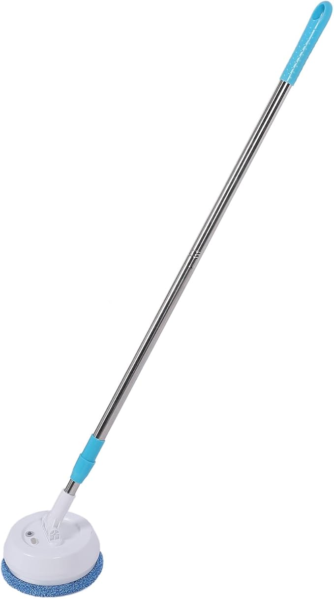 Cordless Electric Mop Powerful Effortless Flexible Head Cordless Mop for Floor Window Ceiling ABS Material 6Pcs Accessories Included (Type 2)
