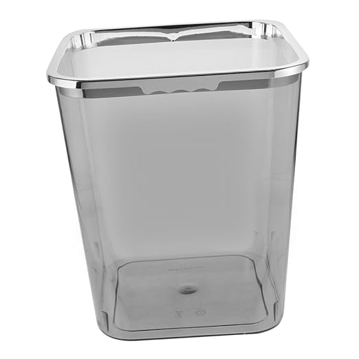 Large Transparent Plastic Trash Can for Bathroom Bedroom Home Thickened PP Wastebasket Without Lid Practical and Clean Household Garbage Container