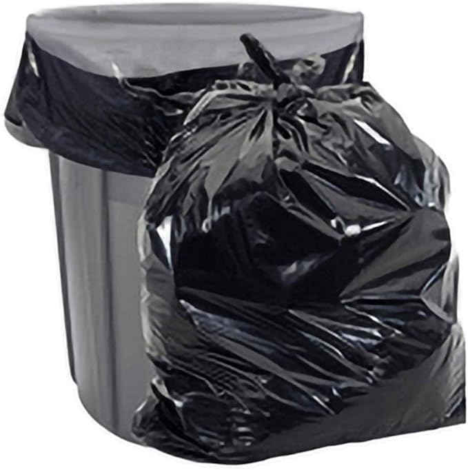 Aluf Plastics - Value COEX 3 Ply Garbage Bags 55-60 Gallon 1.7 Mil (eq) 38x58 Black 400 Count