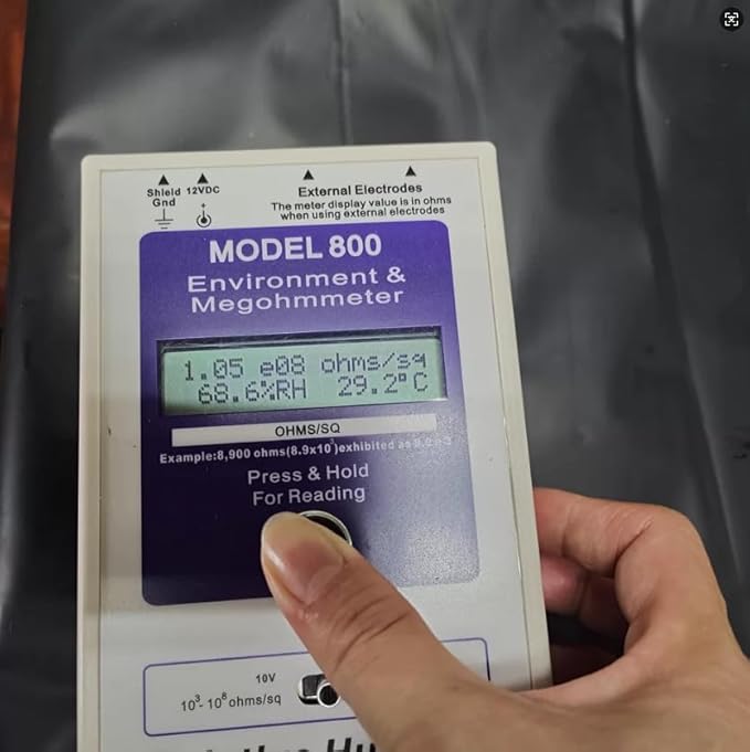 10 Pack Black ESD Anti-static Garbage Can Thick Plastic Bags for Clean Room | Static Control Flat-mouth Opening Anti static EPA 35L Trash Bin Polybag for Garbage DisposalSize 600x700mm