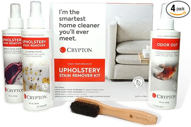 Crypton Upholstery Gold and Purple Stain Remover Kit with Odor Out Deodorizer (8 fl. oz.)