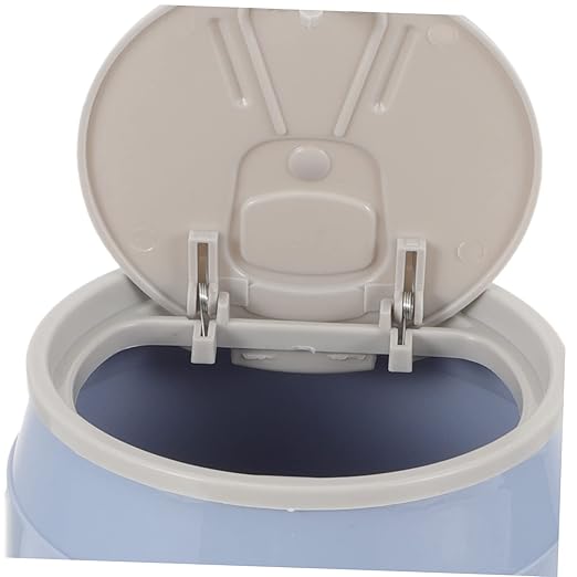 Cabilock 3pcs Mini Trash Can Lid Compact Desktop Wastebasket for Home Office Plastic Rubbish Bin Portable Tiny Trash Container for Indoor Use