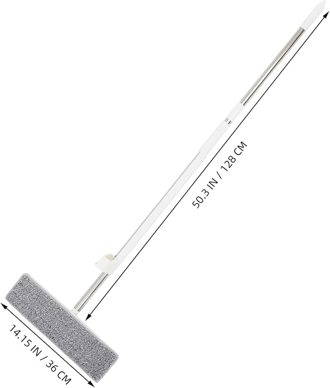 Portable Dual Function Floor Cleaning Mop Wet Dry Flat Mop with Replaceable Microfiber Pads Self Squeeze Design for Efficient Home Cleaning Tasks