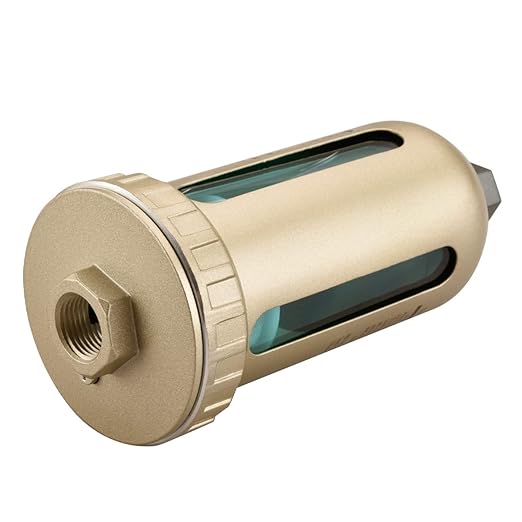 Heschen Auto Drain AD402-04 1/2 PT Inlet to 3/8 PT Port Nylon Bowl