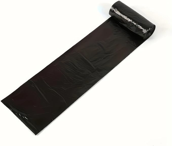 Fit for 100 Black Garbage Bags - Kitchen &amp Bathroom Trash Bags for Home Use