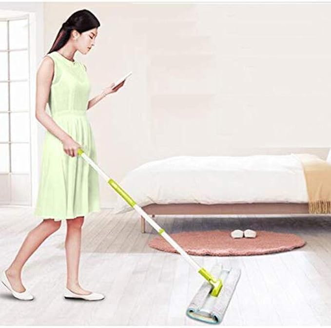 Mop - Microfiber Hardwood Floor Pads Stainless Steel Handle Sweeper