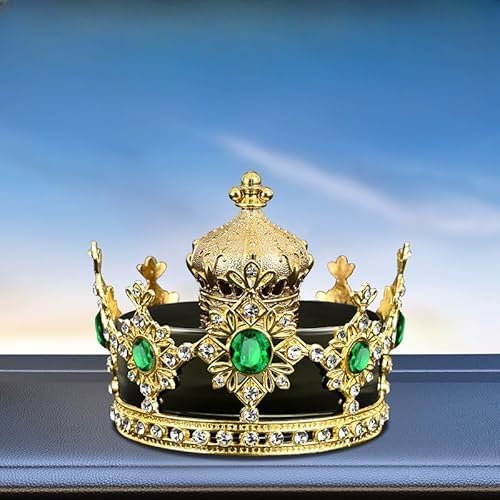Crown-Shaped Car Air Freshener: Elegant Design Long-Lasting Scent Easy to Use (Green)