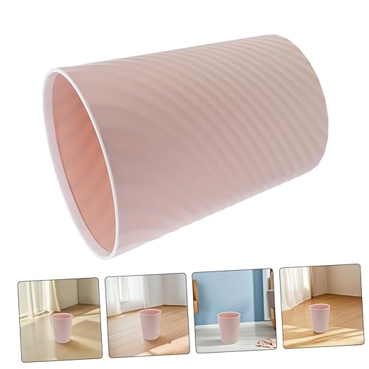 2pcs Small Rubbish Bin No Lid Design Wastebasket for Bathroom Office Bedroom Compact Garbage Container for Daily Waste Management