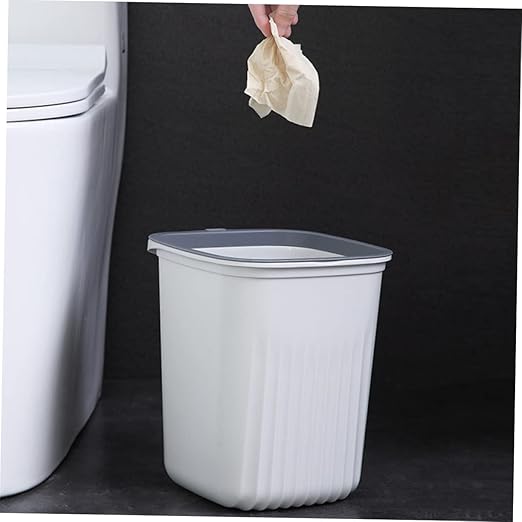 3pcs Lightweight Waste Basket Garbage Can Wastebasket Set for Bedroom Kitchen Hotel School