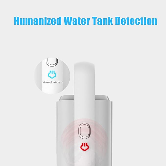 Household Steam Mop for Floor Cleaning Detachable Handheld Cleaner Floor Steamer 370ml Water Tank 2-Level Steam with 3 Cleaning Brush Window Cleaner Clothes Ironing Head Steam Cleaner for Hardw