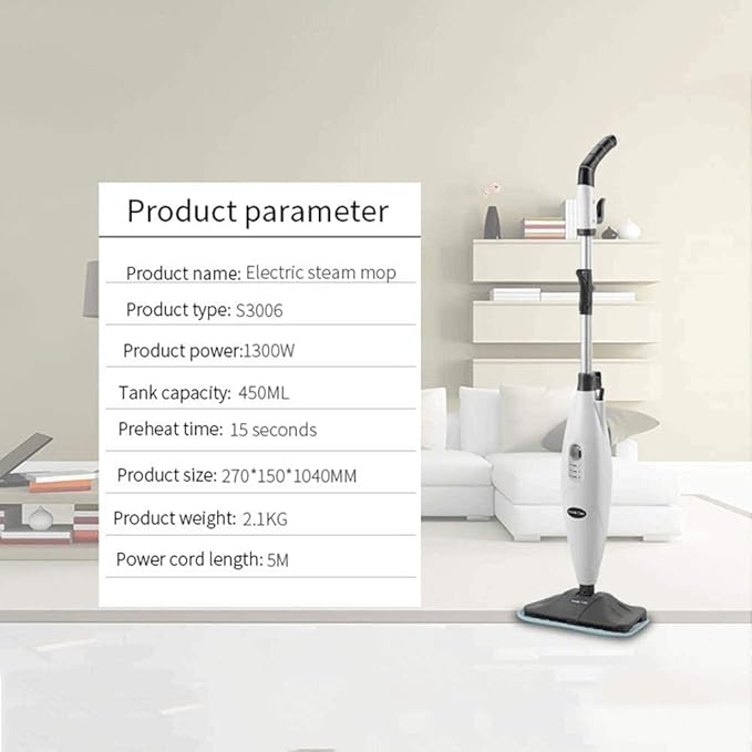 Cordless Electric Mop -Spinner Waxer Quiet Powerful Cleaner Spin &amp Buffer Polisher for Hard Wood Tile Vinyl Marble Laminate Floor