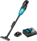 Makita XLC02R1B 18V LXT Lithium-Ion Compact Cordless Vacuum Kit (2.0Ah) Black/Greenish Blue