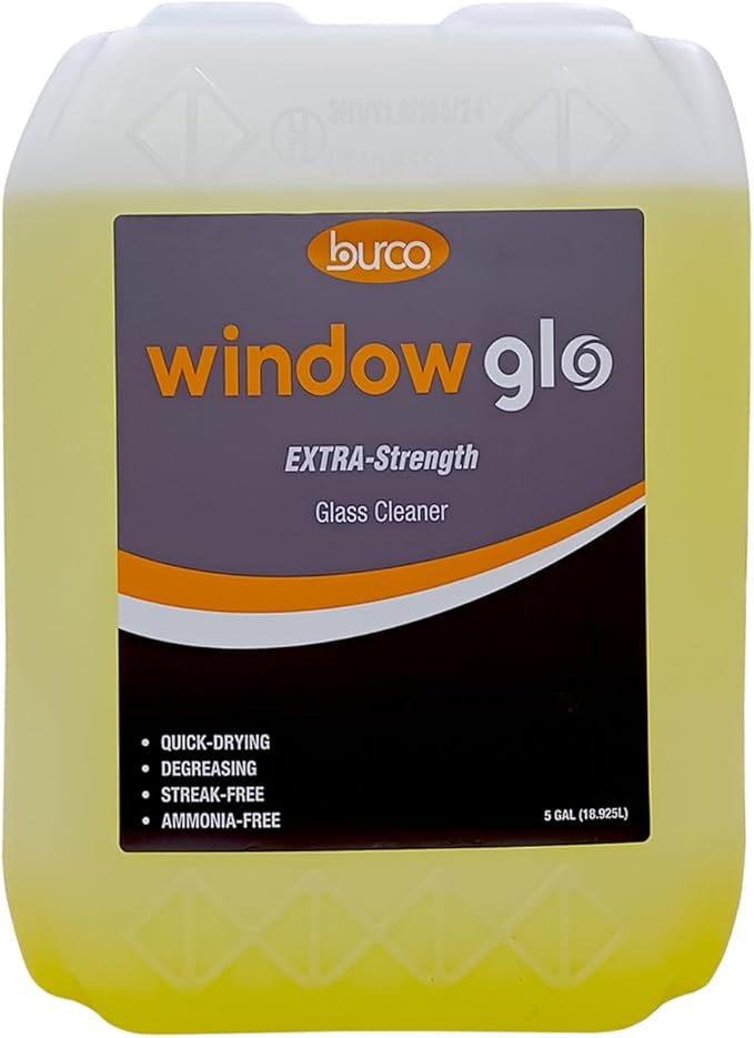 Burco Window Glo Glass and Multi-Purpose Cleaner (5 Gallon Tote)