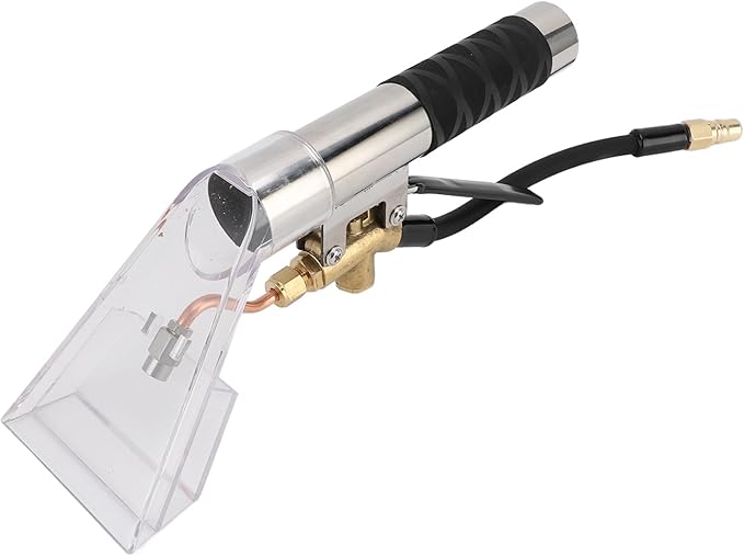YWBL-WH Extractor Hand Tool Stainless Steel Upholstery Cleaner Lightweight Portable Carpet and Auto Detailing Wand with Clear Head for Efficient Cleaning