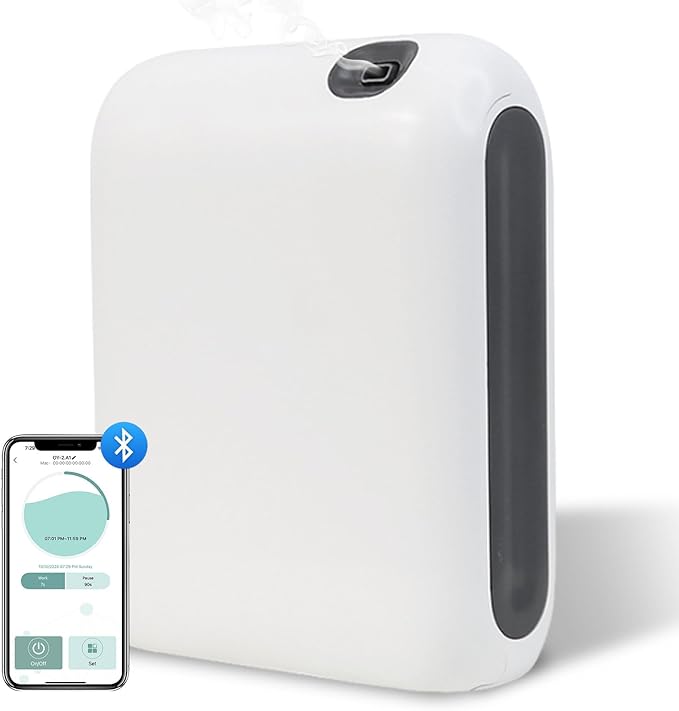 Scent Air Machine for Home 1500 Sq. Ft Coverage Waterless Essential Oil Diffuser with Smart Cold Air Technology Bluetooth Fragrance Diffuser for Large Room Hotel Spa Office