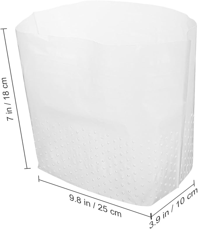 150 Pcs Self Standing Kitchen Sink Trash Bags with Hollow Design for Bathroom Bedroom Material Waste Garbage Liners for Food Soup Filtering and Daily Replacement
