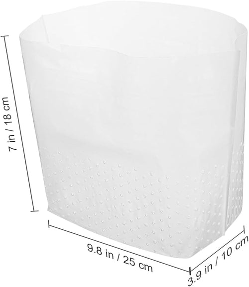 150 Pcs Self Standing Kitchen Sink Trash Bags with Hollow Design for Bathroom Bedroom Material Waste Garbage Liners for Food Soup Filtering and Daily Replacement