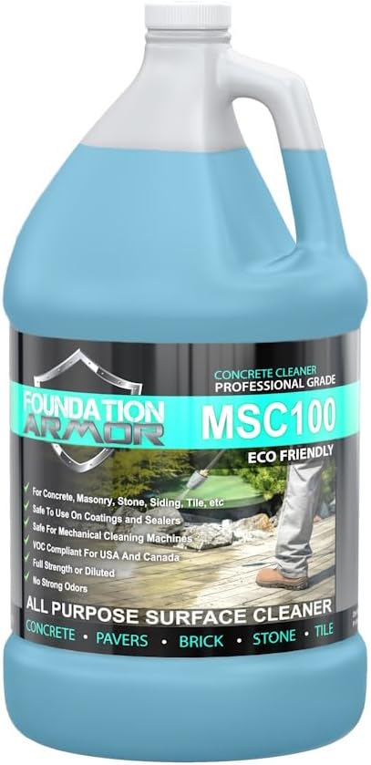 Armor MSC100 Gentle Cleaner for Concrete Pavers Stone Gutters Siding and More!
