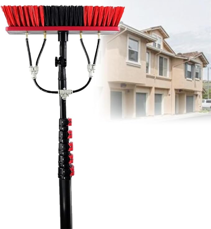10.8M Telescopic Cleaning Pole Window Cleaning Equipment with Cleaning Tools Indoor and Outdoor High-Level Glass Cleaning Tools.9m/30ft