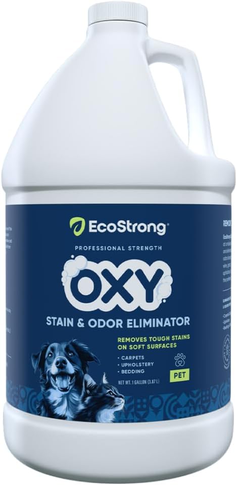 Oxy Pet Carpet Cleaner Spray | Pet Stain Remover for Pet Urine Cat Pee Dog Poop | Deep Spot Treating Action on Carpeting Upholstery Laundry Pet Beds &amp More (128 Fl Oz)