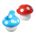 PRETYZOOM 2pcs Decorative Mushroom Desk Trash Can Small Waste Basket for Office Kitchen Bedroom Mini Bin Cover