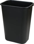 Carlisle FoodService Products 34294103 Plastic Deskside Wastebasket 41 Quart Black