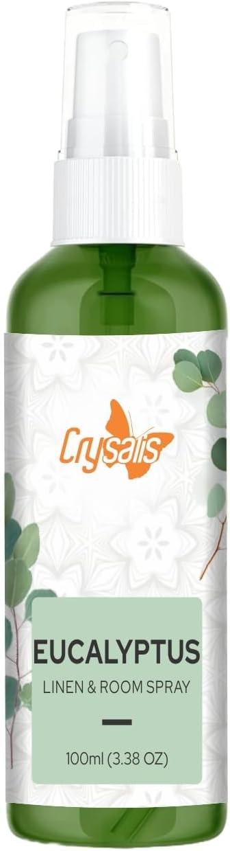 BEMT Eucalyptus Linen and Room Spray Air Freshener | Long-Lasting Fresh Scent | Made with Natural Essential Oils | Refreshing Aromatic Mist – 100ml / 3.38 fl oz