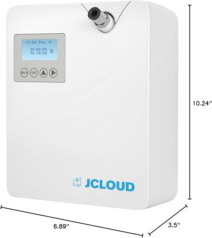 JCLOUD Smart Scent Air Machine with Cold-Air Tech for Home Hotel Scent Diffuser Waterless Essential Oil Diffuser 300ML HVAC Scent Diffuser for Essential Oils for Large Room Office Spa