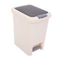 Alipis Pedal Trash Can Bathroom Waste Basket Plastic Recycling Can Lid Easy to Clean for Bedroom Kitchen Office