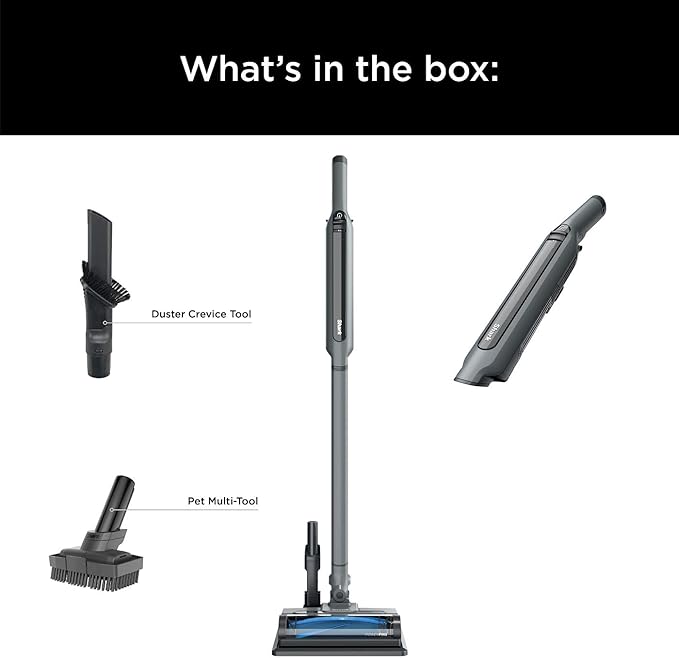 Shark WANDVAC System Pet Ultra-Lightweight Powerful Cordless Stick Vacuum with Charging Dock WS642 Grey