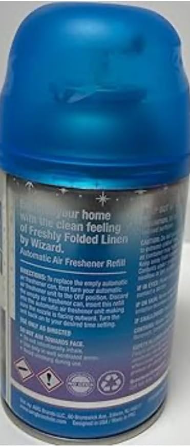 Wizard Automatic Spray 5Oz Refill (Package May Vary) Pack of 6 (freshly folded linen 6)