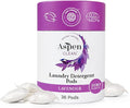 AspenClean | Laundry Pods | Lavender and Lemongrass | Made for Sensitive Skin | Zero Plastic | Non - Toxic | 100% Natural | EWG Verified - 36 Count