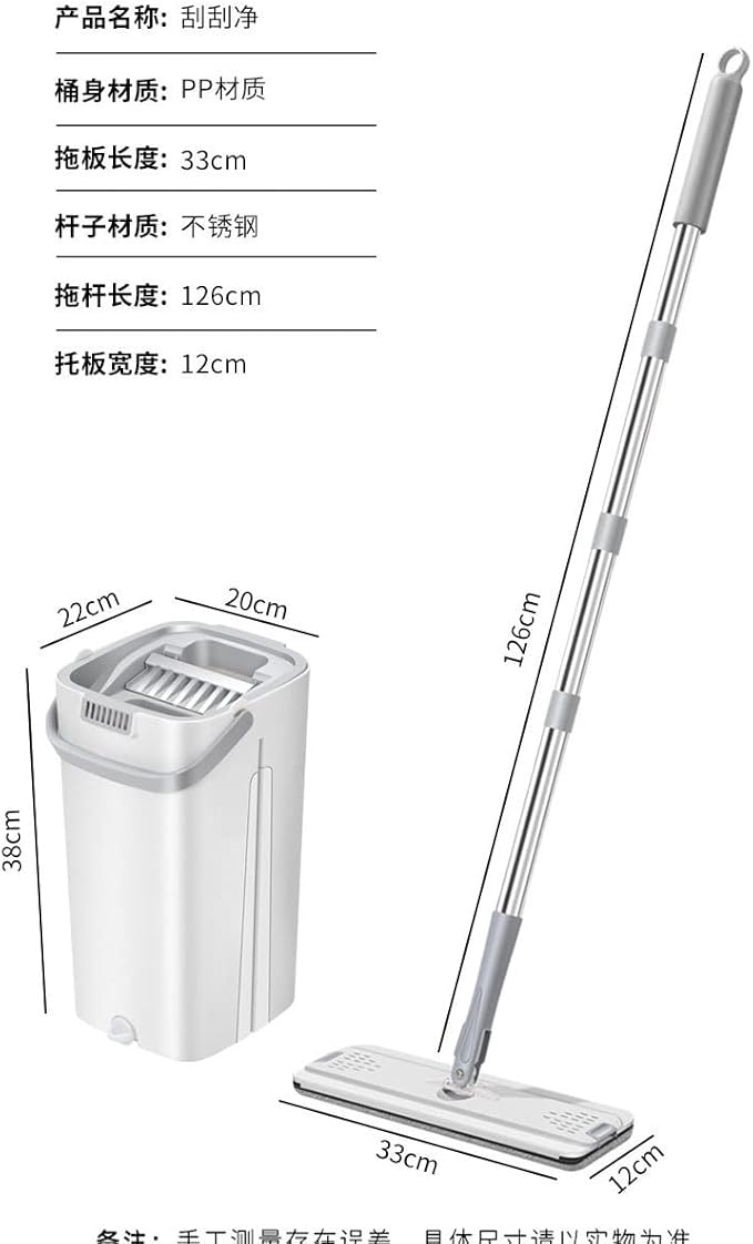 360° Rotatable Adjustable Cleaning Mop Spin Floor Microfiber Stainless Steel House Accessories