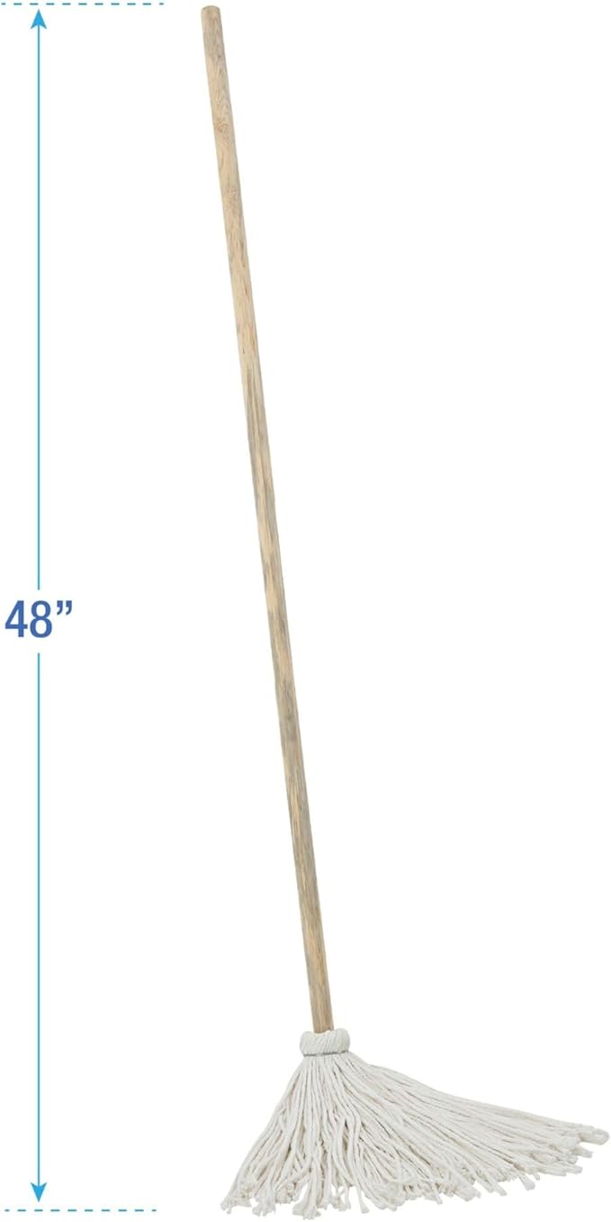 Boardwalk BWK1148 48 in. x 5 in. Cotton/Synthetic Blend Dust Mop Head - Blue