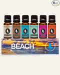 Eternal Essence Oils Beach Set of 6 Premium Fragrance Oils - Includes White Sand Ocean Breeze Honolulu Sun Mermaid Caribbean Escape and Sun &amp Sand Scented Oils - 10ML