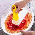 Kitchen cleaning soft scraper to remove oil stains from pot bottom stove top food grade soft head cleaner soft silicone