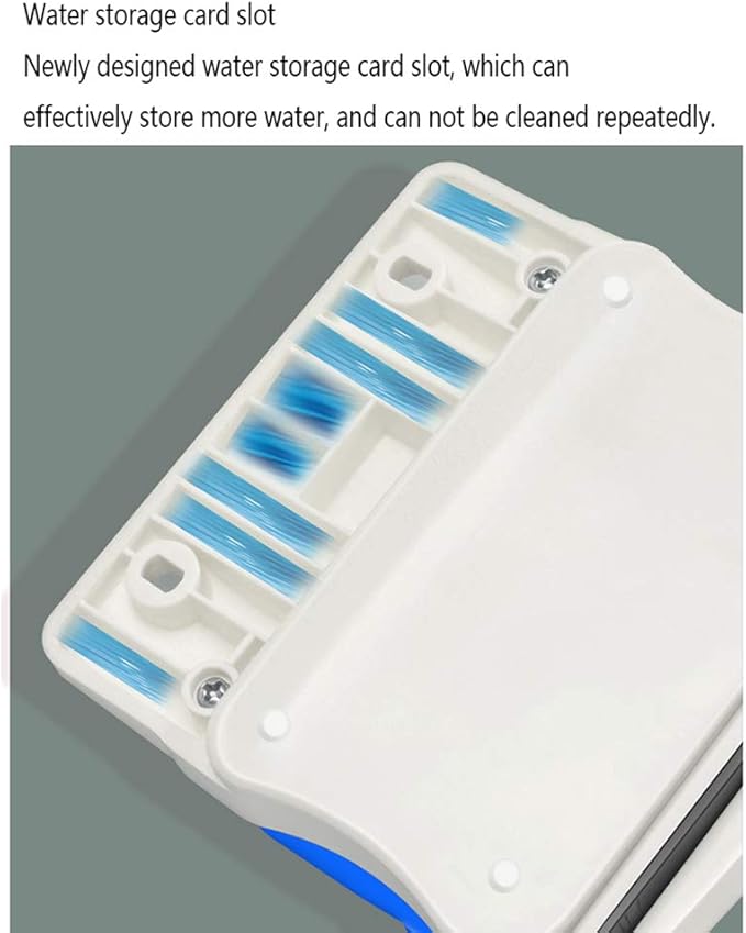 Magnetic Window Cleaner4-Speed Adjustable Magnetic Force Ultra-Strong Both Side Glass Surface Cleaning Brush Wiper Tools (Blue4~35mm)