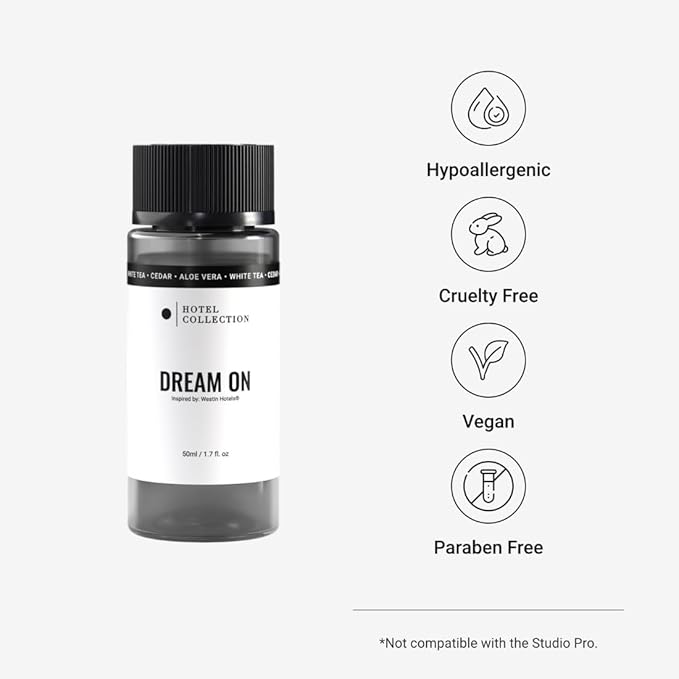Hotel Collection Diffuser Oil - Dream On - Aromatherapy Essential Fragrance Oil - Bright White Tea Sweet Vanilla &amp Earthy Cedar - 50ML 1.7 Fl oz