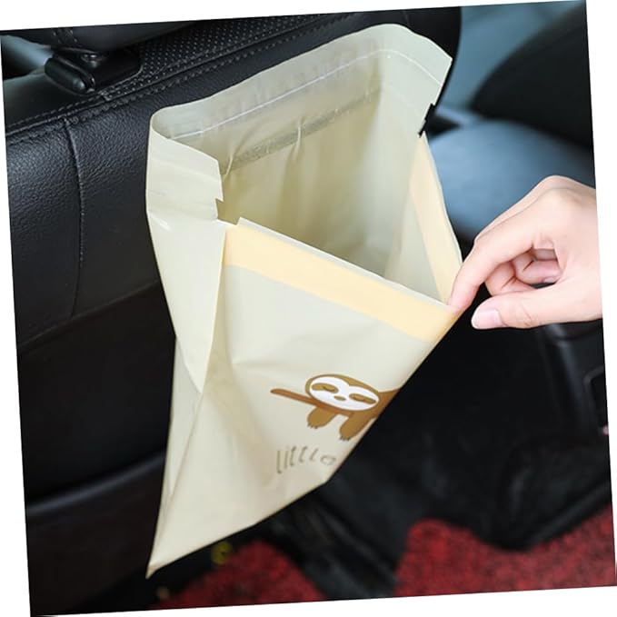 Healifty 60pcs Car Trash Bags Stick Disposable Plastic Bags for Vomit and Garbage Portable and Compact Design for Travel Use