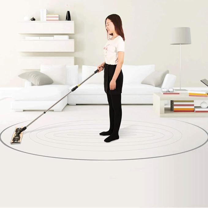 Microfiber Hardwood Floor Mop Stainless Steel Handle and Extensionfor Home Kitchen and All Surfaces