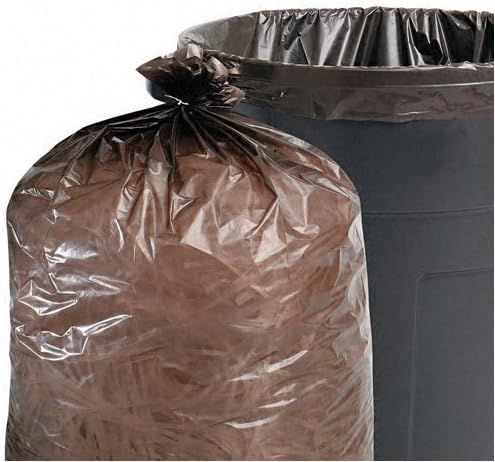 Stout : Total Recycled Content Trash Bags 60 Gallon 1.5mil 43 x 49 Brown 100/ctn -:- Sold as 2 Packs of - 100 - / - Total of 200 Each
