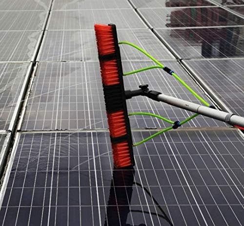 Telescopic Pole Kit Cleaning Brush3-12m Window Cleaning Pole Window Cleaner Kit Water/Hose Fed Pole Window Cleaning Brush Equipment Cleaning Photovoltaic and Solar Panels7m Rod-30cm Br