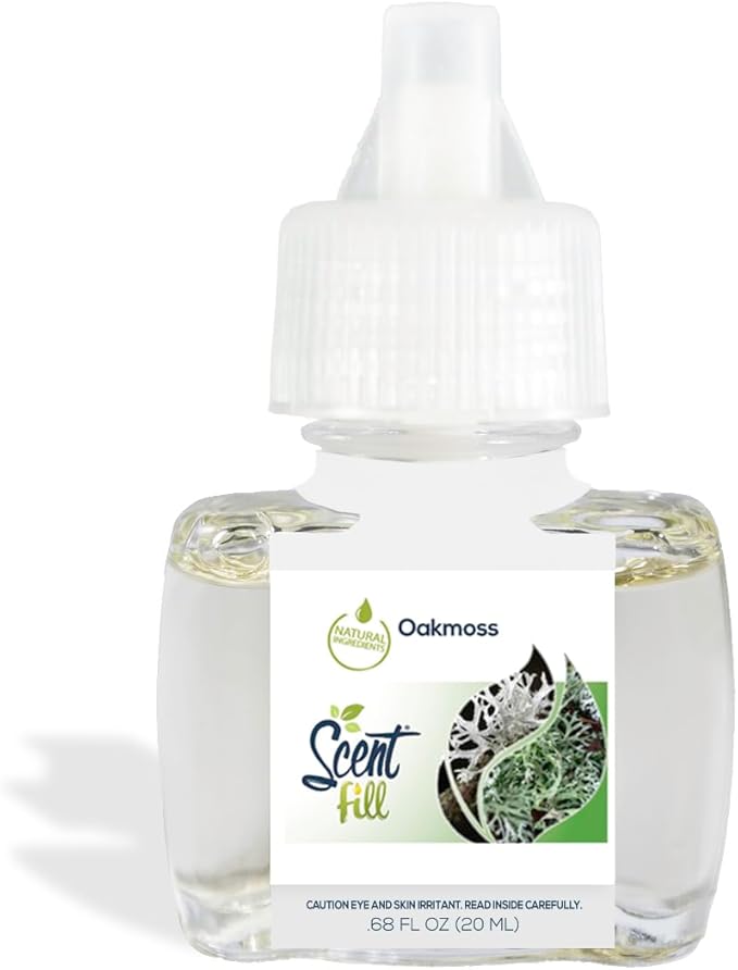 Scent Fill Oakmoss Plug in Air Freshener 4 Scented Oil Refills